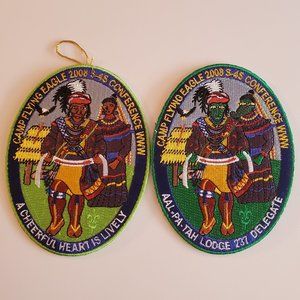 Camp Fying Eagle 2-Piece Patch Set 2008 S-4S Conference WWW